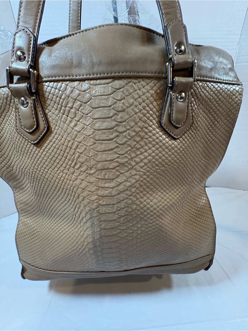 Coach Charlie Python-Embossed Leather Tote — F28723 - Picture 10 of 16